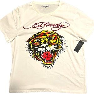 Ed Hardy, vintage tiger shirt men’s size large
